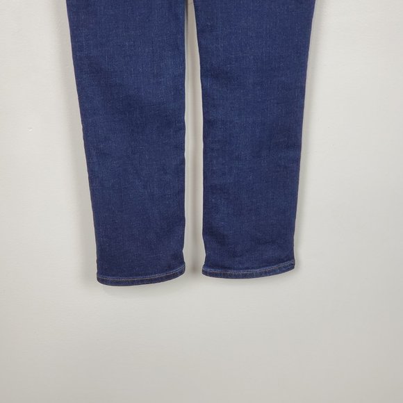 American Eagle Outfitters Artist Crop Next Level Stretch Denim Jeans Sz 0 Short - Picture 7 of 13